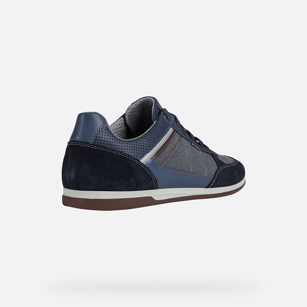 Geox Sneakers Navy Renan - Geox Mens Shoes - CZSBUX946